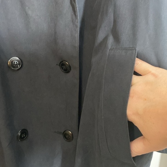 Brem Rainwear Black Trench coat with pockets  size 18 - Picture 5 of 7